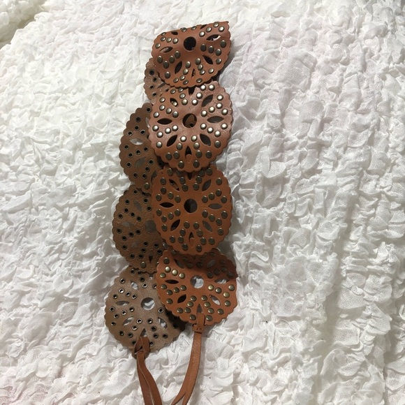 Medieval like renaissance looking belt with metal beads- 30” without ties - Picture 1 of 7